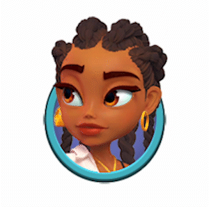 Sloane the Astrobiologist, a hero character in the Elf Islands game..gif