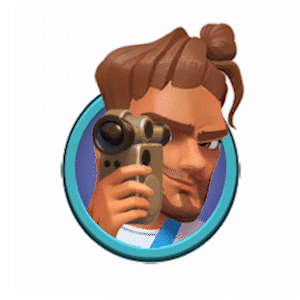 Bastian the Australian YouTuber, a hero character in the Elf Islands game..gif